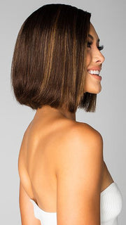 Kai by Rene of Paris in MARBLE-BROWN-LR | Dark Brown root with Medium Brown and Light Honey Brown
