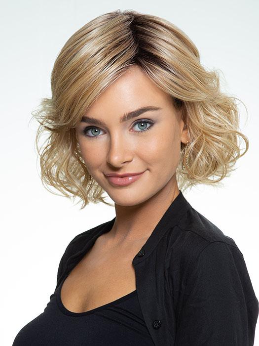 WAVE IT OFF by Hairdo in SS14/88 ROOTED GOLDEN WHEAT | Medium Blonde streaked with pale Gold highlights and dark roots PPC MAIN IMAGE FB MAIN IMAGE