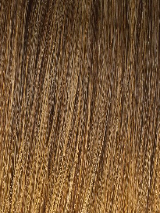 Color R1416T = Buttered Toast: Dark, ash blonde with golden blonde tips