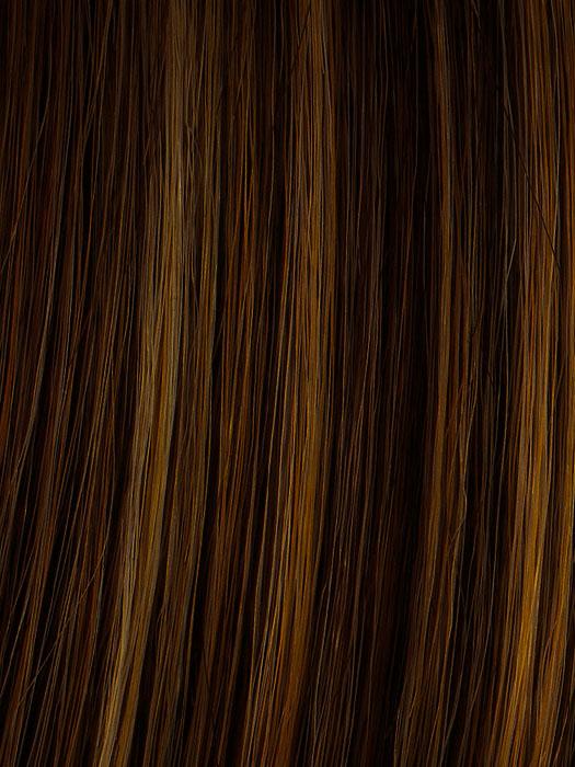 R829S+ GLAZED HAZELNUT | Medium Brown with Ginger highlights on top