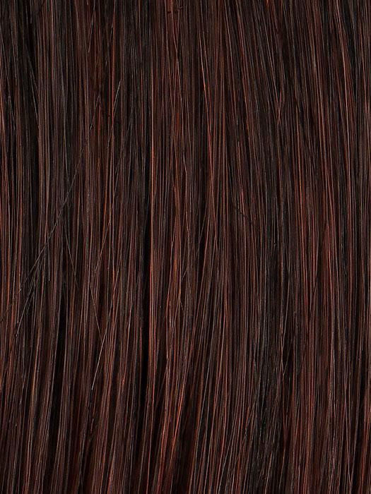 R435S+ GLAZED-BLACK-CHERRY | Midnight Brown with Burgundy highlights