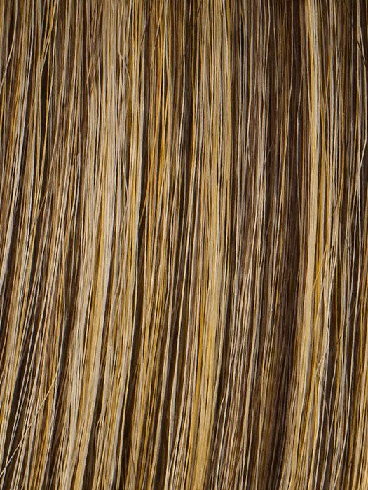 R11S+ GLAZED-MOCHA | Medium Brown with Gold Blonde Highlighting On Top