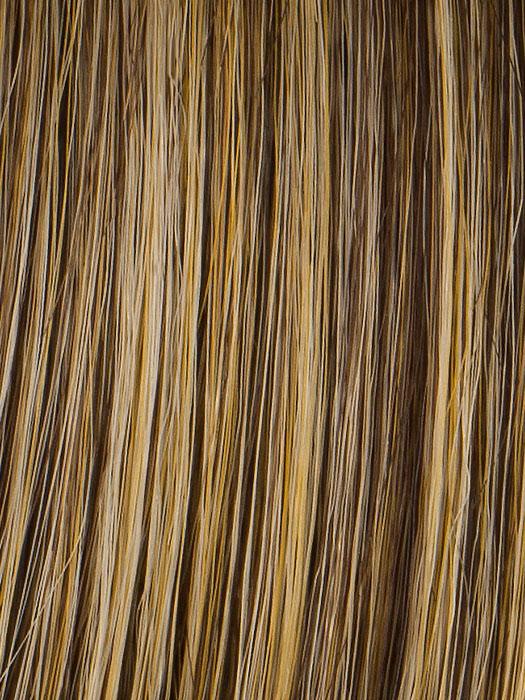 R11S+ GLAZED MOCHA | Medium Brown with Golden Blonde highlights on top