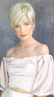 AMARA by Rene of Paris in CREAMY-BLONDE | Platinum and Light Gold Blonde Evenly Blended