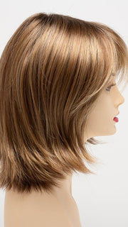 GOLDEN-NUTMEG | Medium Brown roots with overall Warm Cinnamon base and Golden Blonde highlights
