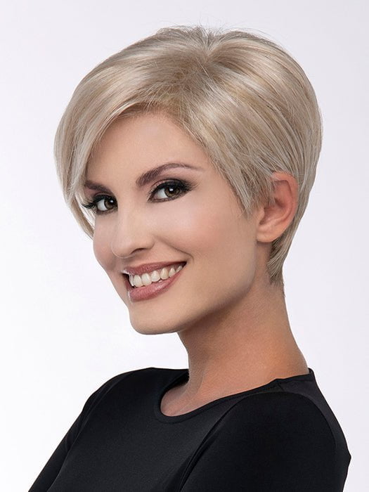 The lace front and monofilament part create a natural, sophisticated look