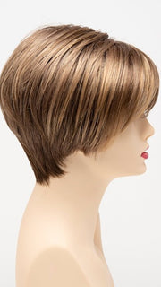 TOASTED SESAME | Medium Brown roots with overall Warm Cinnamon base and Wheat Blonde highlights