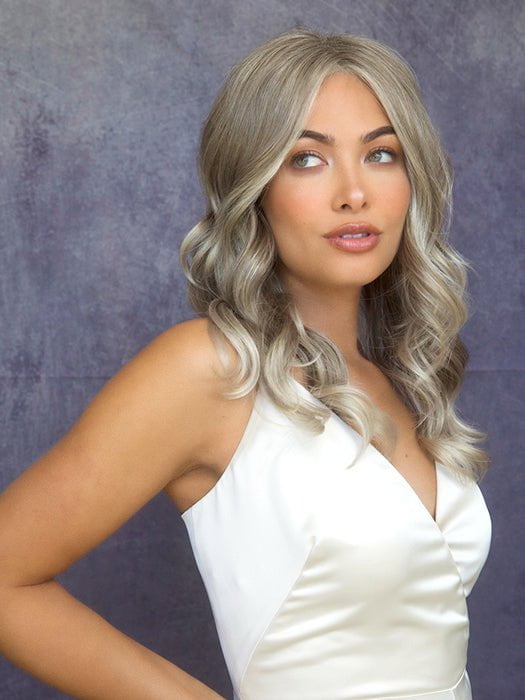 AVALON By Rene of Paris in ICE-BLOND | Ashy Blonde Base with White Gold Tips with Highlights Around Face