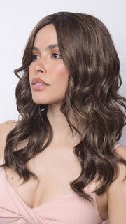 Slightly brush or tease this long-length wig for a beach wave look or wear it as-is for a red carpet event