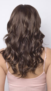 MARBLE-BROWN-R | Medium Brown Evenly Blended with Light Honey Brown With Dark Roots