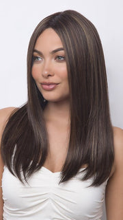 A straight wig with luscious layers that give movement and flow 