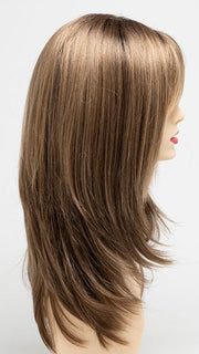 TOASTED-SESAME | Medium Brown roots with overall Warm Cinnamon base and Golden Blonde highlights