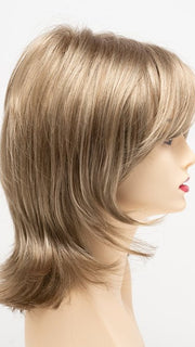 GINGER-CREAM | Dark Beige Blonde underneath highlighted on top with Light Beige Blonde