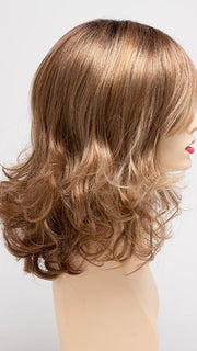 GOLDEN-NUTMEG | Medium Brown roots with overall Warm Cinnamon base and Golden Blonde highlights
