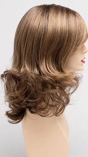 TOASTED-SESAME | Medium Brown roots with overall Warm Cinnamon base and Golden Blonde highlights