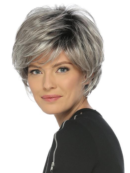 Short Feathery Layered Cut with Volume & Wispy Full Bangs