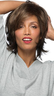 NATALIE by ESTETICA in R14/8H | Golden Brown w/Dark Blonde Highlights on Top