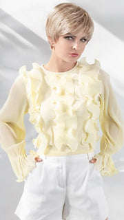 A classic pixie wig