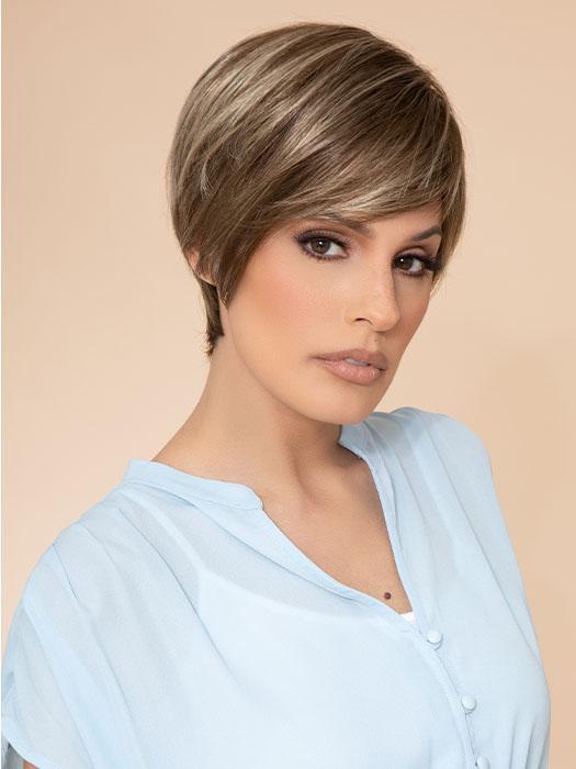 NATALIE by Jon Renau in FS10/16 WALNUT SYRUP | Light Brown with Natural Blonde Bold Highlights