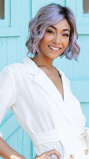 January by Jon Renau in FS38/PLS8 FLURRY | Dark Natural Gold Brown with 35% Grey with Bold Plum Highlights. Shaded with Medium Brown