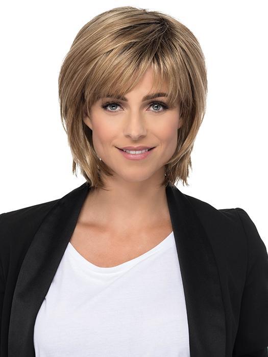 This mid length layered bob is picture perfect