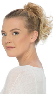 PONYTAIL SPRING CLIP by ESTETICA in RT613/27 | Pale Blonde with Warm Strawberry Blonde Lowlights PPC MAIN IMAGE FB MAIN IMAGE