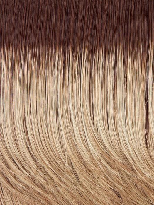 SS14/88 - Rooted Golden Wheat - Medium Blonde streaked with pale gold highlights and a darker root