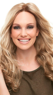 SARAH by Jon Renau in 12FS8 SHADED PRALINE | Light Gold Brown, Light Natural Gold Blonde & Pale Natural Gold-Blonde Blend, Shaded with Medium Brown