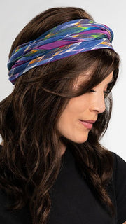 THE REVERSIBLE SOFTIE HEADSCARF by Jon Renau in PLUM-MARQUISE-MULTI