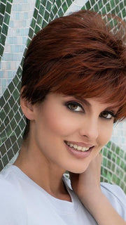 TIFFANY LARGE by Envy in CHOCOLATE CHERRY | Dark Brown roots with overall Medium Brown base with Deep Red highlights PPC MAIN IMAGE FB MAIN IMAGE