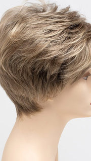 SAHARA BLONDE | Softer Dark Blonde with Light Golden Blonde, and features Chestnut Roots