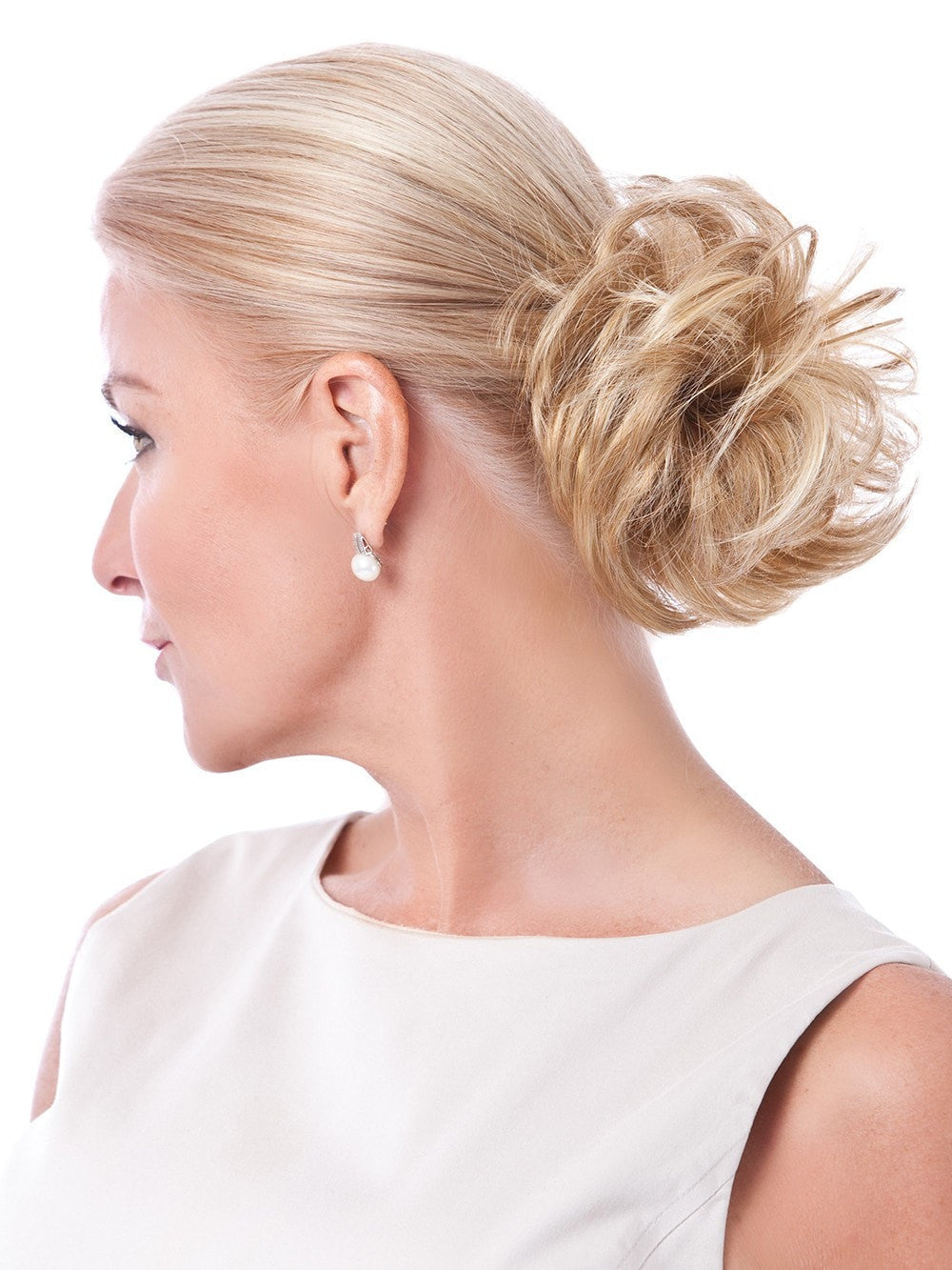 Just twist & wrap around your own short or long ponytail, and you are out-the-door in seconds
