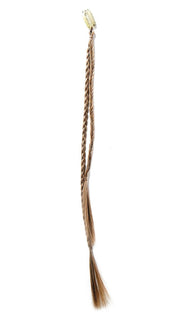 Use this double braid to spruce up your ends or clip and wrap around your pony and bun for a double dose of fun