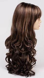AMARETTO-CREAM | Dark Brown roots with overall Medium Brown base with Honey Blonde highlights
