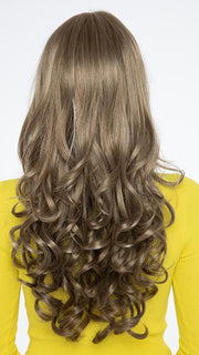 GINGER-CREAM | Dark Beige Blonde underneath highlighted on top with Light Beige Blonde