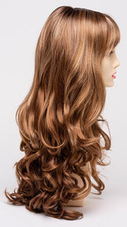 CREAMED-COFFEE | Medium Brown roots and base with Cinnamon and Golden Blonde highlights