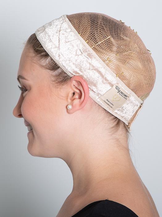 This band helps with wig cap pressure and is undetectable under any wig *Wig cap not included