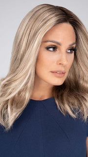 WILLOW by Jon Renau in 12FS12 MALIBU BLONDE | LIght Gold Brown, Light Natural Gold Blonde, Pale Natural Gold-Blonde Blend, Shaded with Light Gold Brown