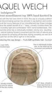 SPOTLIGHT ELITE by Raquel Welch | Cap Construction Details