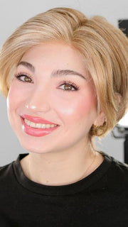 Maha host @ wigs.com/LIve wearing color: RL13/88 Golden Pecan | Neutral Medium Blonde With Pale Honey Blonde Highlights