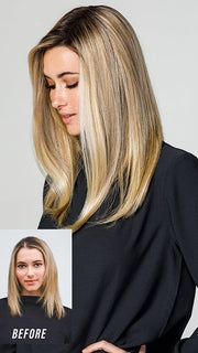 12FS8 SHADED PRALINE | Light Gold Brown, Light Natural Gold Blonde & Pale Natural Gold-Blonde Blend, Shaded with Medium Brown