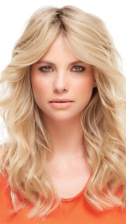 Blends with short to mid-length hair |  Also wearing easiXtend 16 inch