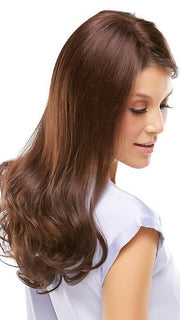 Curl your hair and the piece before application, touch it up once it's on