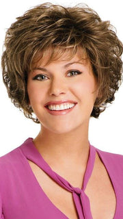COMMITMENT by Gabor in G12+ PECAN MIST | Cool medium brown base with dark blonde highlights