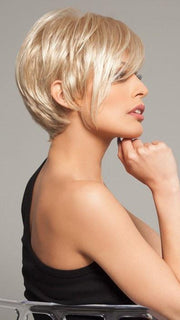 Asymmetrical right side can be worn forward or trimmed | Color: GL14-22
