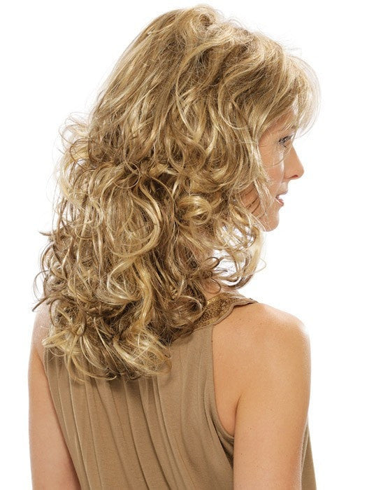 Estetica Felicity : Profile View | Color R12/26CH (Light Brown with Golden Blonde Chunky Highlights)
