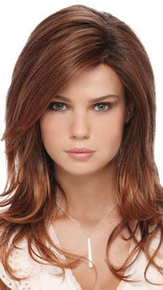 ORCHID by ESTETICA in RT330RT4 | Medium Auburn Tipped with Dark Auburn and Dark Brown Roots