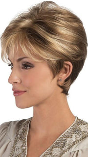 Estetica Designs Tori Wig : Side View | Color R12/26CH