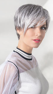 FIRST by Ellen Wille in SALT-PEPPER-MIX | Light Natural Brown with 75% Gray, Medium Brown with 70% Gray and Pure White Blend PPC MAIN IMAGE FB MAIN IMAGE