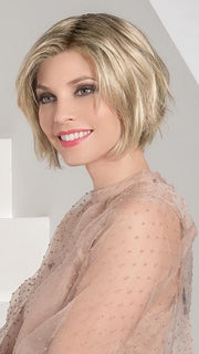 SANDY BLONDE ROOTED | Medium Honey Blonde, Light Ash Blonde, and Lightest Reddish Brown Blend with Dark Roots